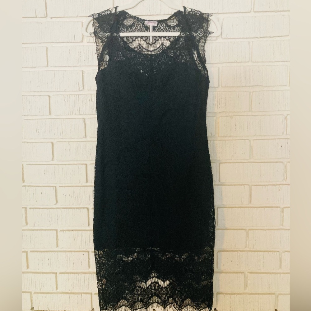 Free People black lace dress